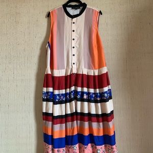 Eloquii mix print shirt dress